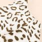 Leopard Print One Shoulder Hollow-out One-Piece Swimsuit