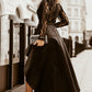 Black Long Sleeve Lace High Low Satin Prom Dress