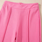 Sachet Pink High Waist Central Seam Flared Pants