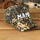 Leopard MAMA Embroidered Leopard Baseball Cap