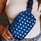 Bluing Independent Day Flag Star Printed Crossbody Bag