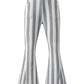 Stripe Star Embellished Western Flare Jeans