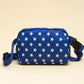 Bluing Independent Day Flag Star Printed Crossbody Bag