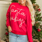 Fiery Red Christmas Santa Baby Tinsel Graphic Sweatshirt