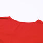 Fiery Red Long Sleeves Wrap V Neck Ruched Sheath Bodycon Dress