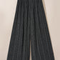 Black Printed Striped Printed Slit Wide Leg High Waist Pants