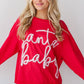 Fiery Red Christmas Santa Baby Tinsel Graphic Sweatshirt