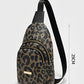 Leopard Print PU Sling Bag