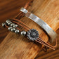 Brown Daisy Beading Alloy Multilayer Bracelet