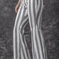 Stripe Star Embellished Western Flare Jeans