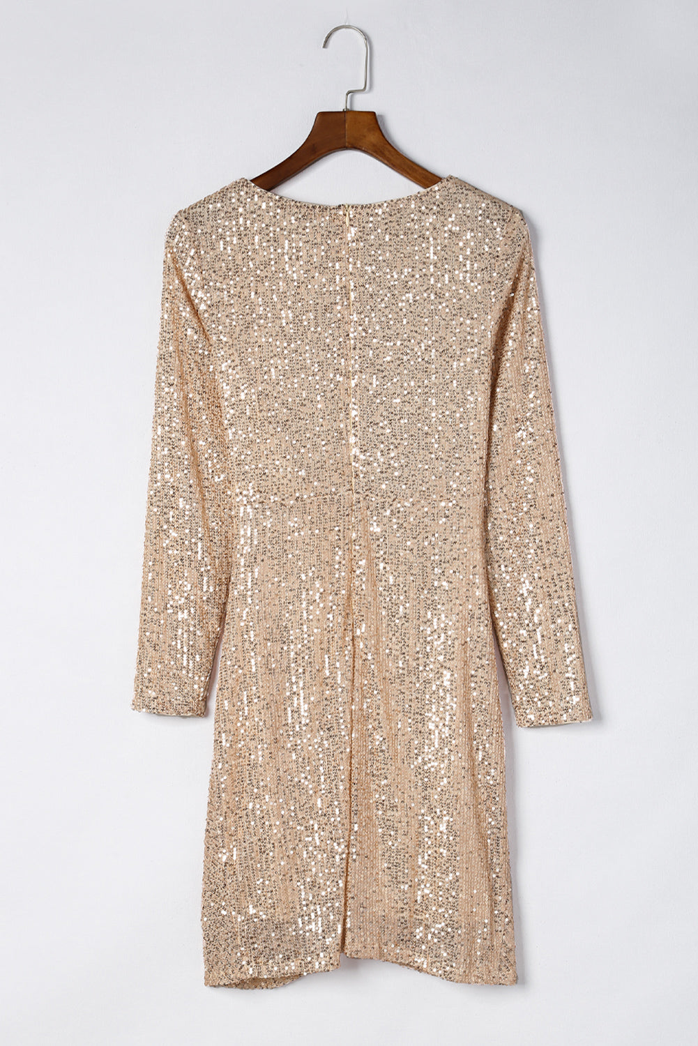 Apricot Knot Pack Hip Sequin Dress