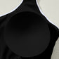 Black Contrast Trim Colorblock U Neck One Piece Swimwear