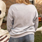 Light Grey Creep It Real Ghost Print Plus Size Sweatshirt