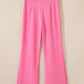 Sachet Pink High Waist Central Seam Flared Pants