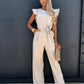 2024 Summer Short Sleeve Wide Leg Jumpsuit For Women Elegant Romper Vintage Streetwear Jumpsuits Overalls Women Jump Suit Woman