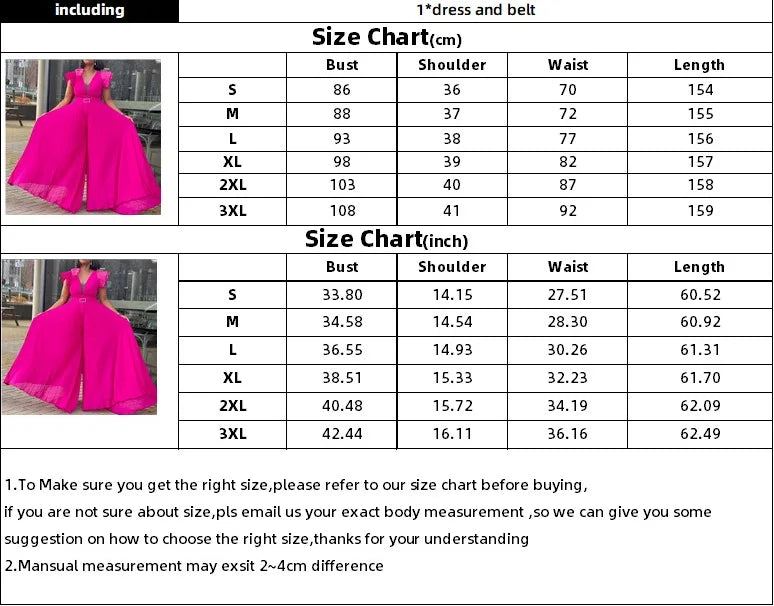 Women's 2024 summer new fashion patchwork sexy pleated high waist loose wide leg jumpsuit