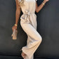 2024 Summer Short Sleeve Wide Leg Jumpsuit For Women Elegant Romper Vintage Streetwear Jumpsuits Overalls Women Jump Suit Woman