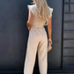 2024 Summer Short Sleeve Wide Leg Jumpsuit For Women Elegant Romper Vintage Streetwear Jumpsuits Overalls Women Jump Suit Woman