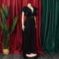 Women's 2024 summer new fashion patchwork sexy pleated high waist loose wide leg jumpsuit