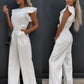 2024 Summer Short Sleeve Wide Leg Jumpsuit For Women Elegant Romper Vintage Streetwear Jumpsuits Overalls Women Jump Suit Woman