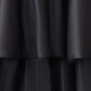 Black Long Sleeve Lace High Low Satin Prom Dress