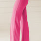 Sachet Pink High Waist Central Seam Flared Pants