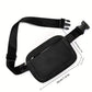 Black Minimalist Multi-zipped Crossbody Bag