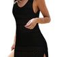 Black Hollow Out Crochet Cover Up Dress with Slits