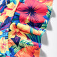 Floral Print Front Tie High Waist Bikini Swimsuit with Ruffles