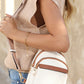 White Multi Zipped Street Casual Sling Bag