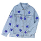 Bluing Sequin Star Flap Pocket Denim Jacket