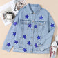 Bluing Sequin Star Flap Pocket Denim Jacket