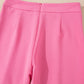 Sachet Pink High Waist Central Seam Flared Pants