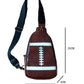 Brown Rugby Football PU Mini Crossbody Bag